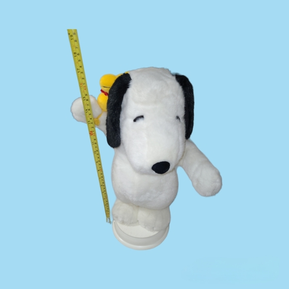 VINTAGE SANTAS BEST PEANUTS SNOOPY AND WOODSTOCK 1997 ANIMATED PLUSH 17IN - Picture 8 of 14